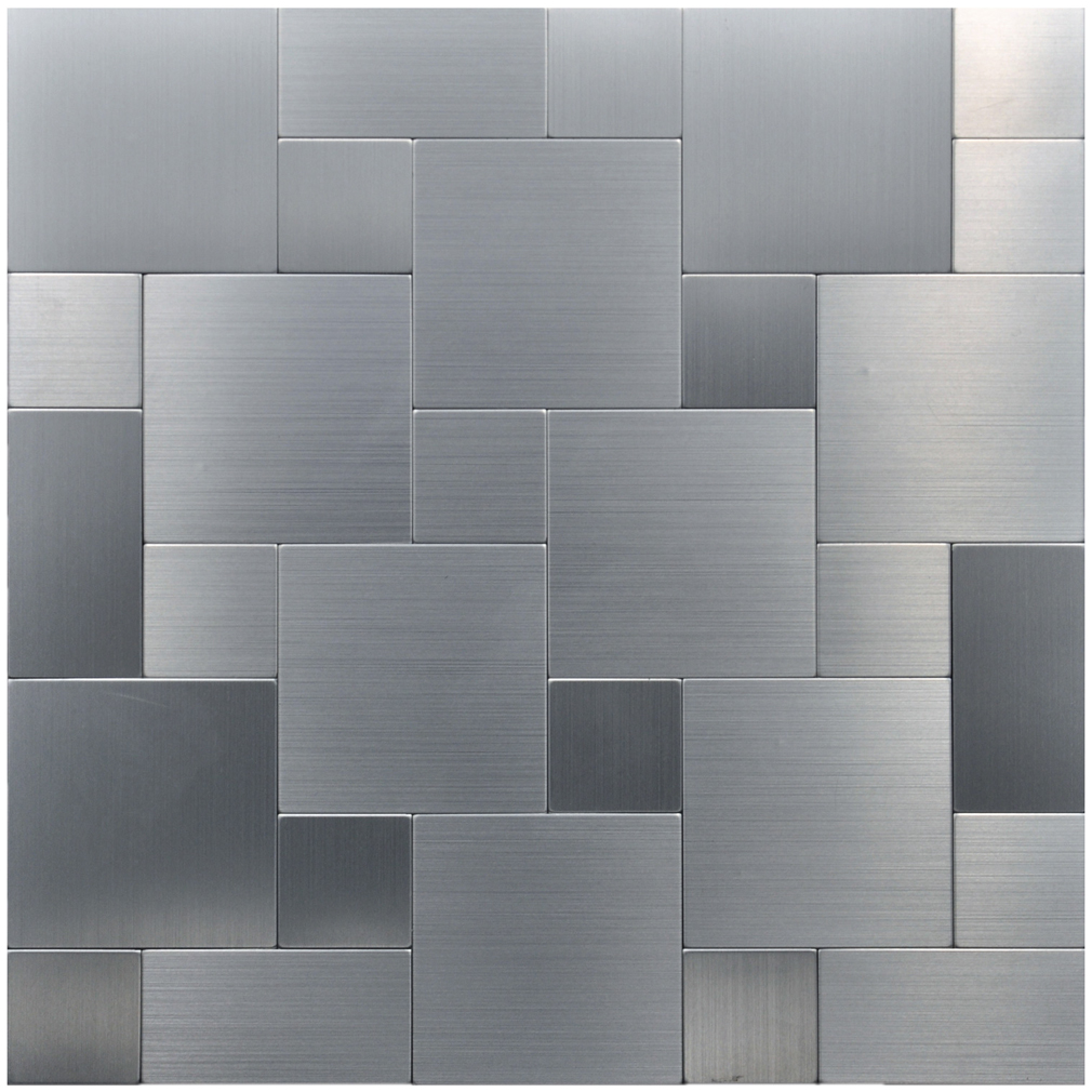 peel and stick metal mosiac sheets for backsplash 12in x 12in 10 peel and stick metal sheets
