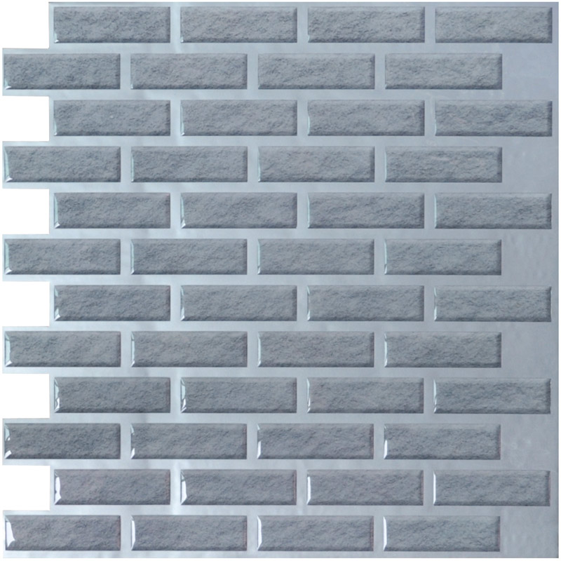 Brick Vinyl Wall Tiles 11 2x12in L N Stick Backsplash 10 3 Sq Ft A17010 Brick Vinyl Wall Tiles 11 2 X 12in L And Stick Backsplash 9 5