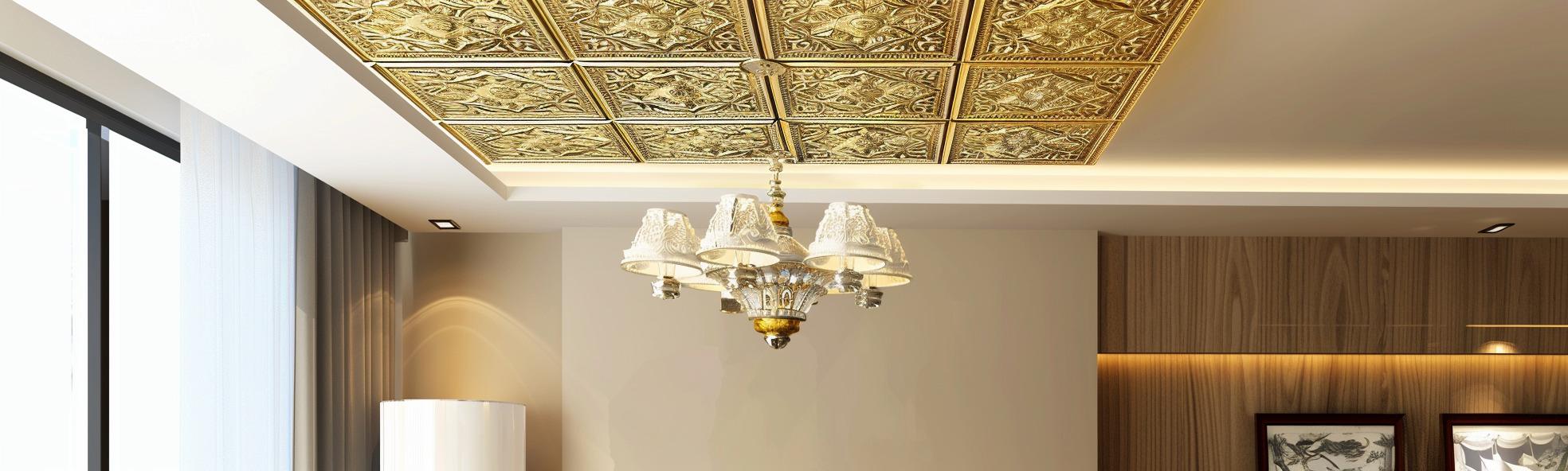 Sculpted Elegance in Our 3D Relief Ceiling Panels