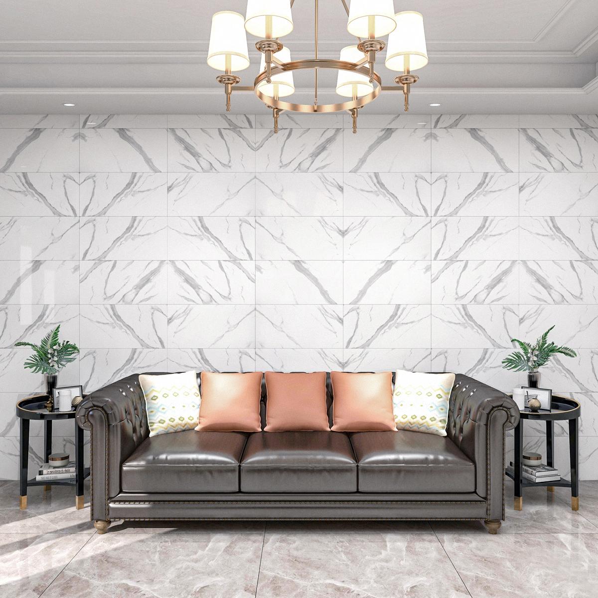 Marble-like wall decoration