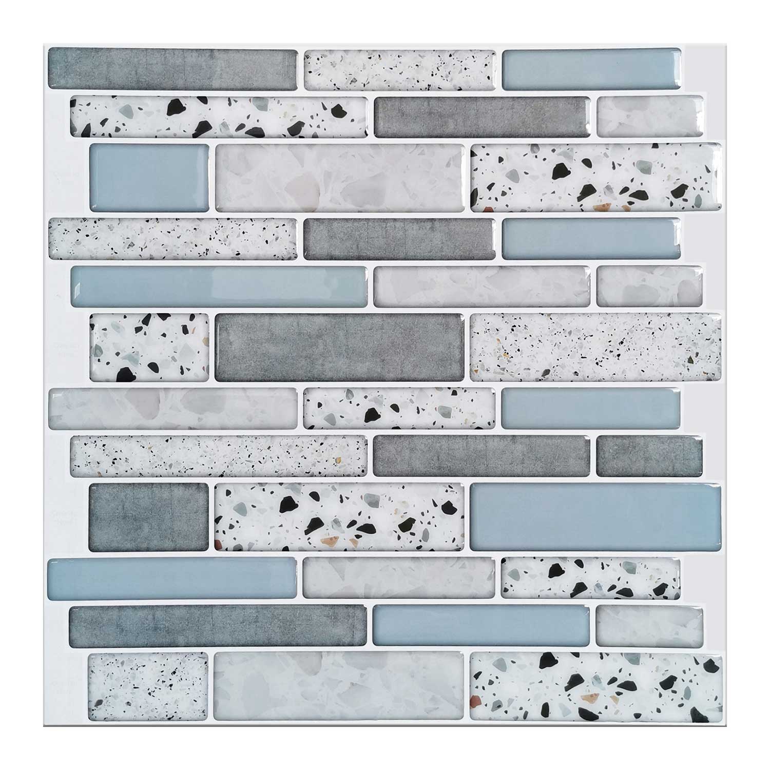 Art3d 10-Sheet Peel and Stick Backsplash Tile for Kitchen in Stone Design