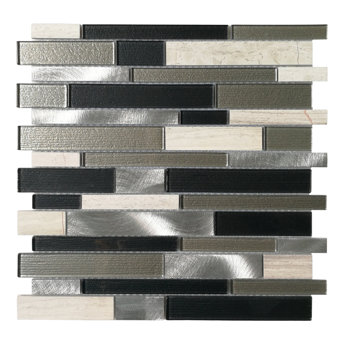 Art3d Decorative Glass / Stone / Metal Tile for Kitchen Backsplash / Bathroom Backsplash (10 Pack)