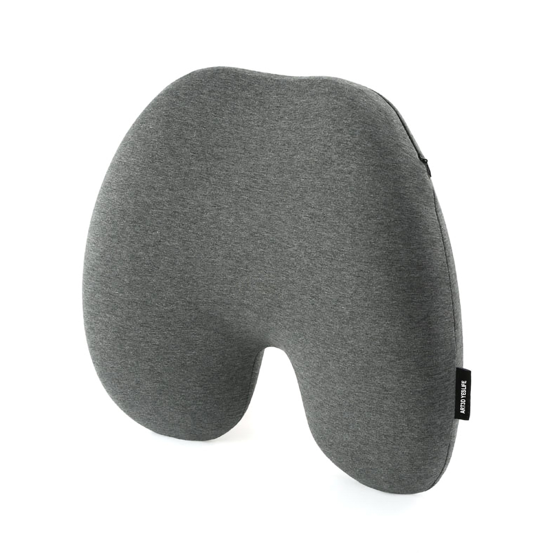 Gray Premium Lumbar Support Pillow Designed for Lower Back Pain Relief - Ideal Back Cushion for Computer/Office Chair, Car Seat