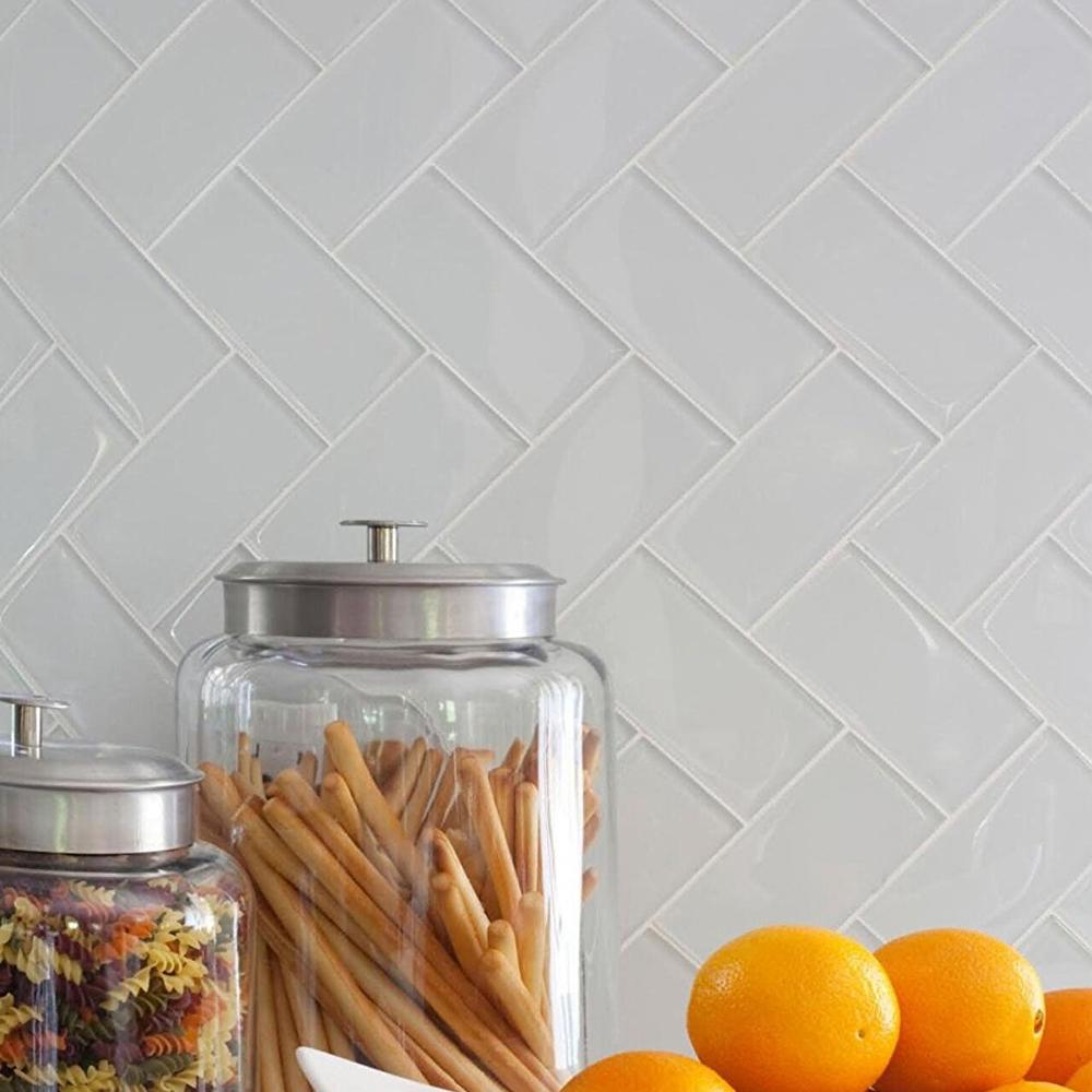 A16321 - 32-Piece Peel and Stick Backsplash Glass Tile for Kitchen or Bathroom, 3