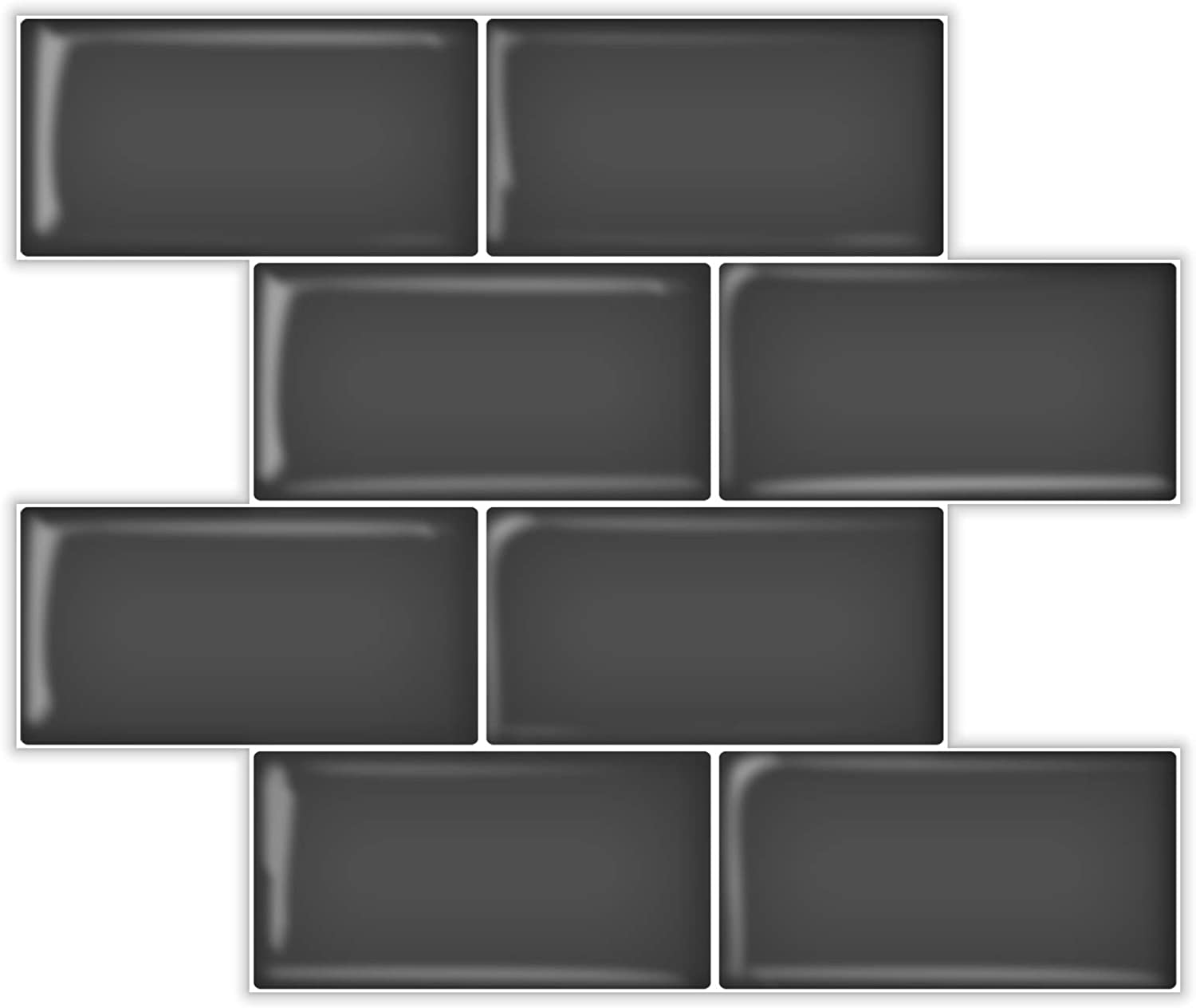 A17726-Art3d Subway Tiles Peel and Stick Backsplash, Stick on Tiles Kitchen Backsplash (10 Tiles, Thicker Version)