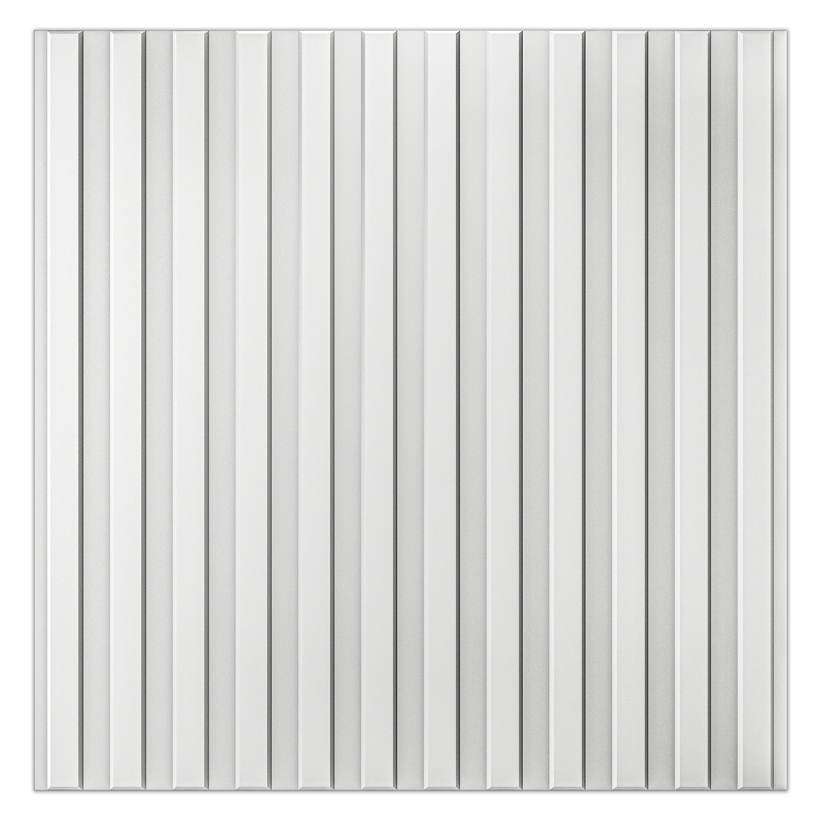 A10064-Art3d Slat Wall Panel, 3D Fluted Textured Panel 12-Tile 19.7 x 19.7in.
