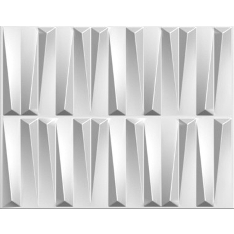 A21063 - Three Dimensional Wall Panel Plant Fiber Off-white (Set of 6) 32 Sq.Ft