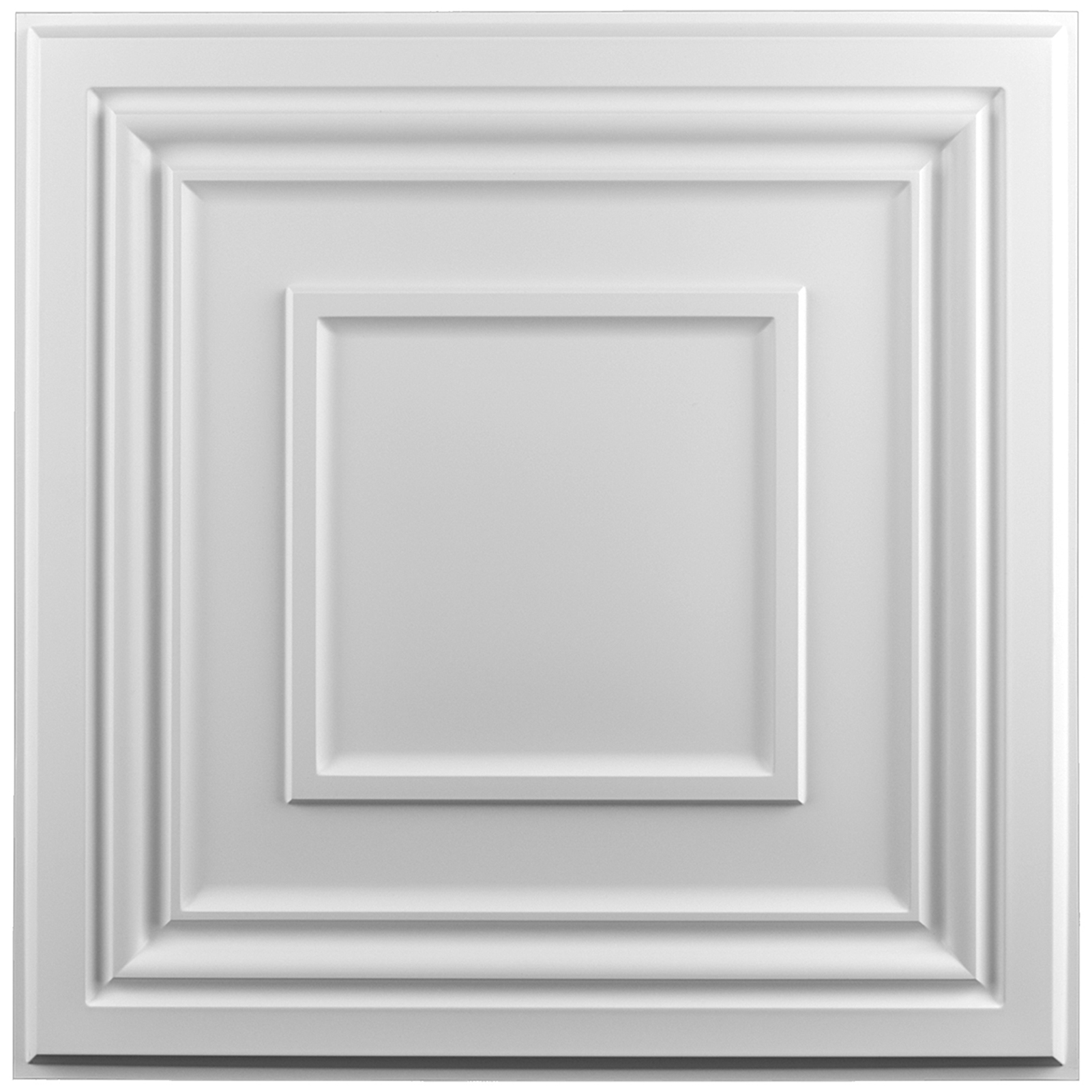 A10901WTP12 - Art3d Decorative Drop Ceiling Tile 2x2 Pack of 12pcs, Glue up Ceiling Panel Square Relief in White