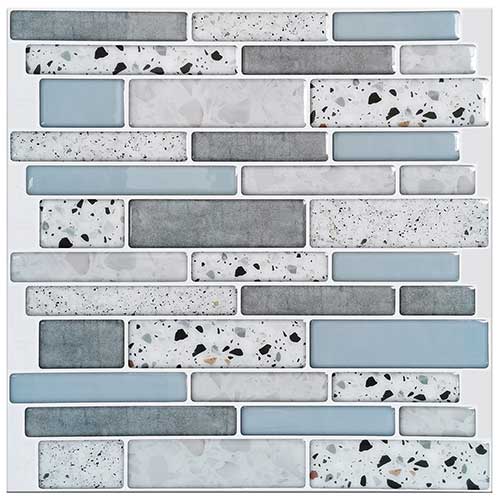 Art3d 10-Sheet Peel and Stick Backsplash Tile for Kitchen in Stone Design