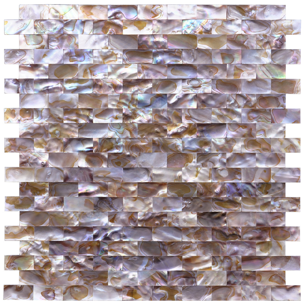 A18013 - Natural Mother of Pearl Oyster Shell Mosaic Tile, 12