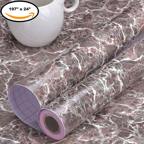 Art3d Peel and Stick Wallpaper Marble Wall Paper Self-Adhesive Contact Paper