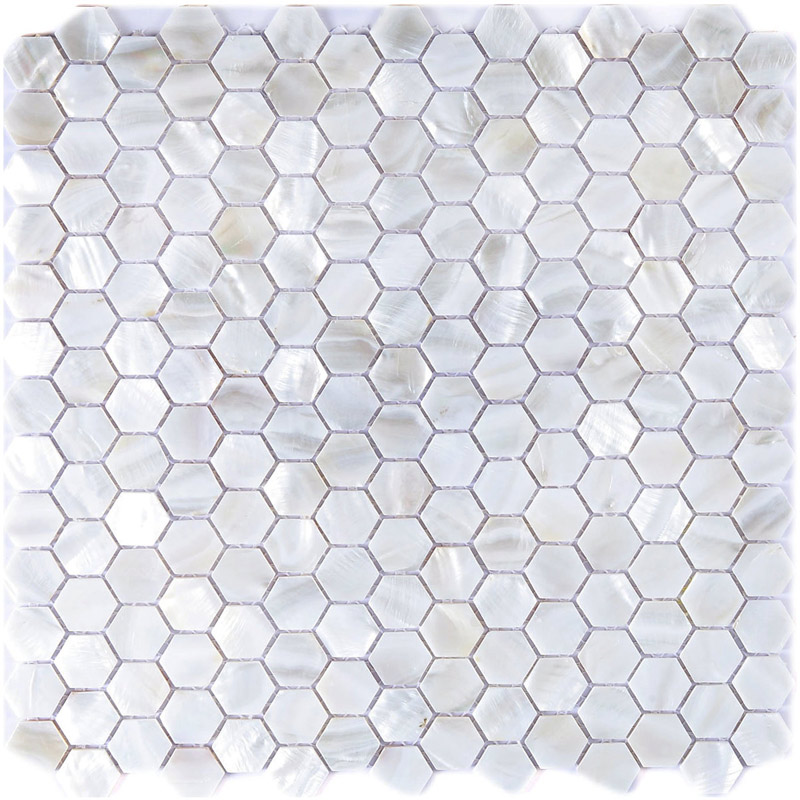 A18009 - River Bed Nature Pearl Shell Mosaic, 12