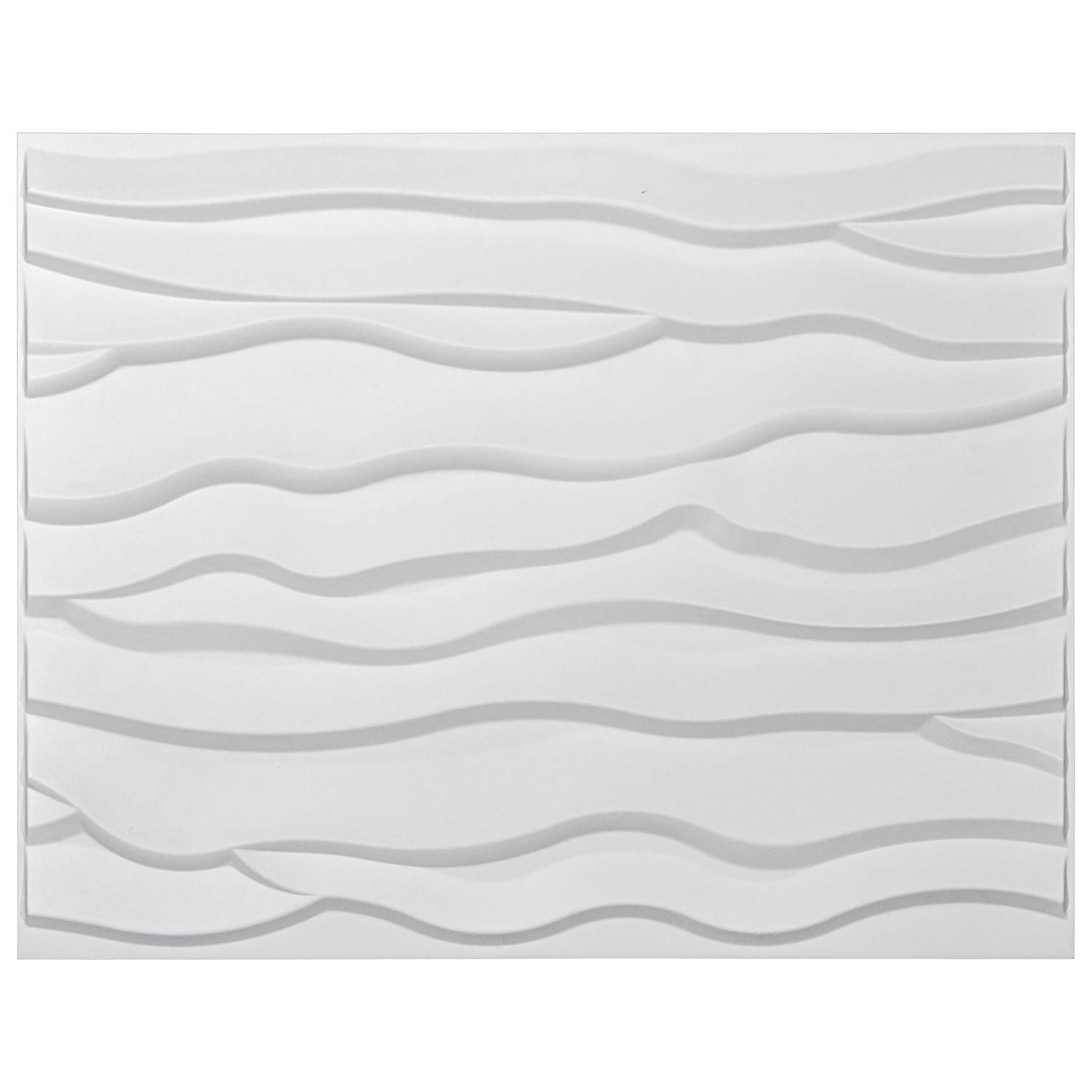 A21059 - 3D Textured Wainscoting 3D Wall Panels Off-white (Set of 6) 32 Sq.Ft