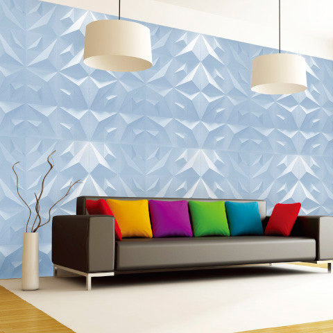 A10029 - Decorative 3D Panels Textured Wall Board, White, 12 Tiles 32 SF