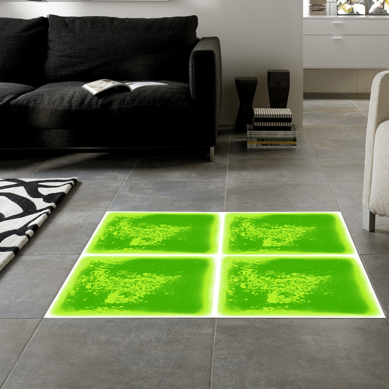 A11004 - Colorful Dance Floor Mat Liquid Encased Floor Tile 1 Piece 50cmx50cm