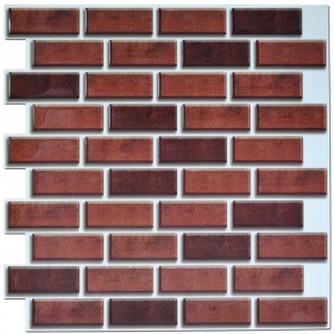 A17026 - Peel and Stick Brick Backsplash Tile for Kitchen, 12
