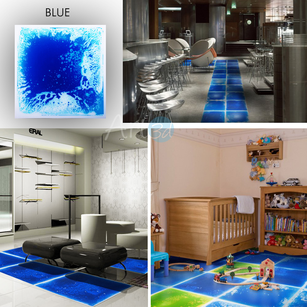 Liquid Floor Tile Blue