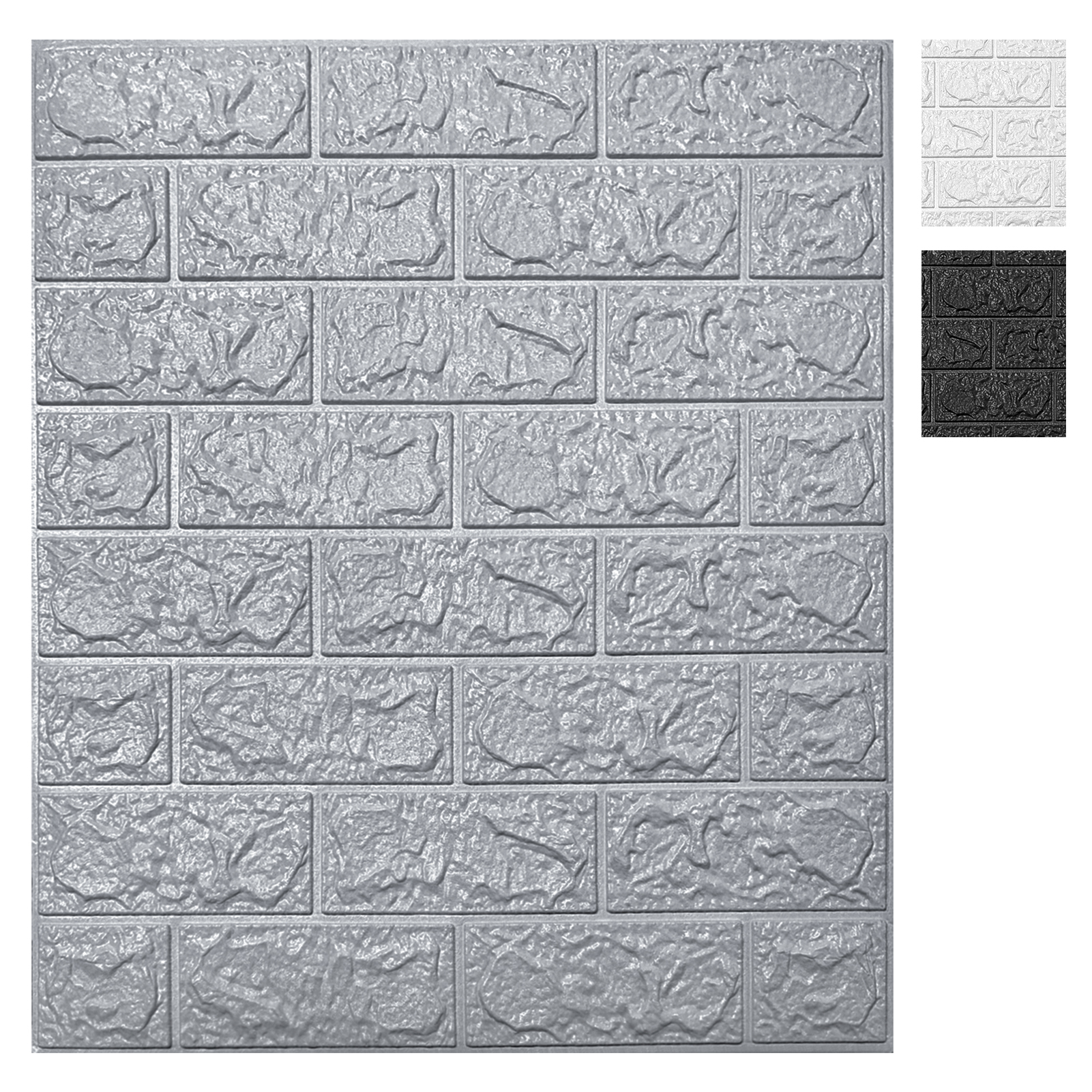Art3d 30 Pcs Peel and Stick 3D Brick Wallpaper in White, Faux Foam Brick  Wall Panels for Bedroom, Living Room(43.5Sq.Ft/Pack) A06hd005WT - The Home  Depot