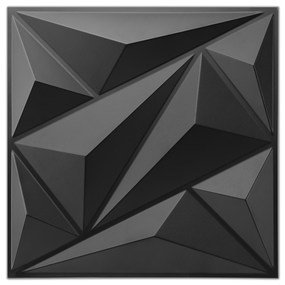 Art3d Textures 3D Wall Panels Black Diamond Design for Interior Wall Decor  Pack of 12 Tiles