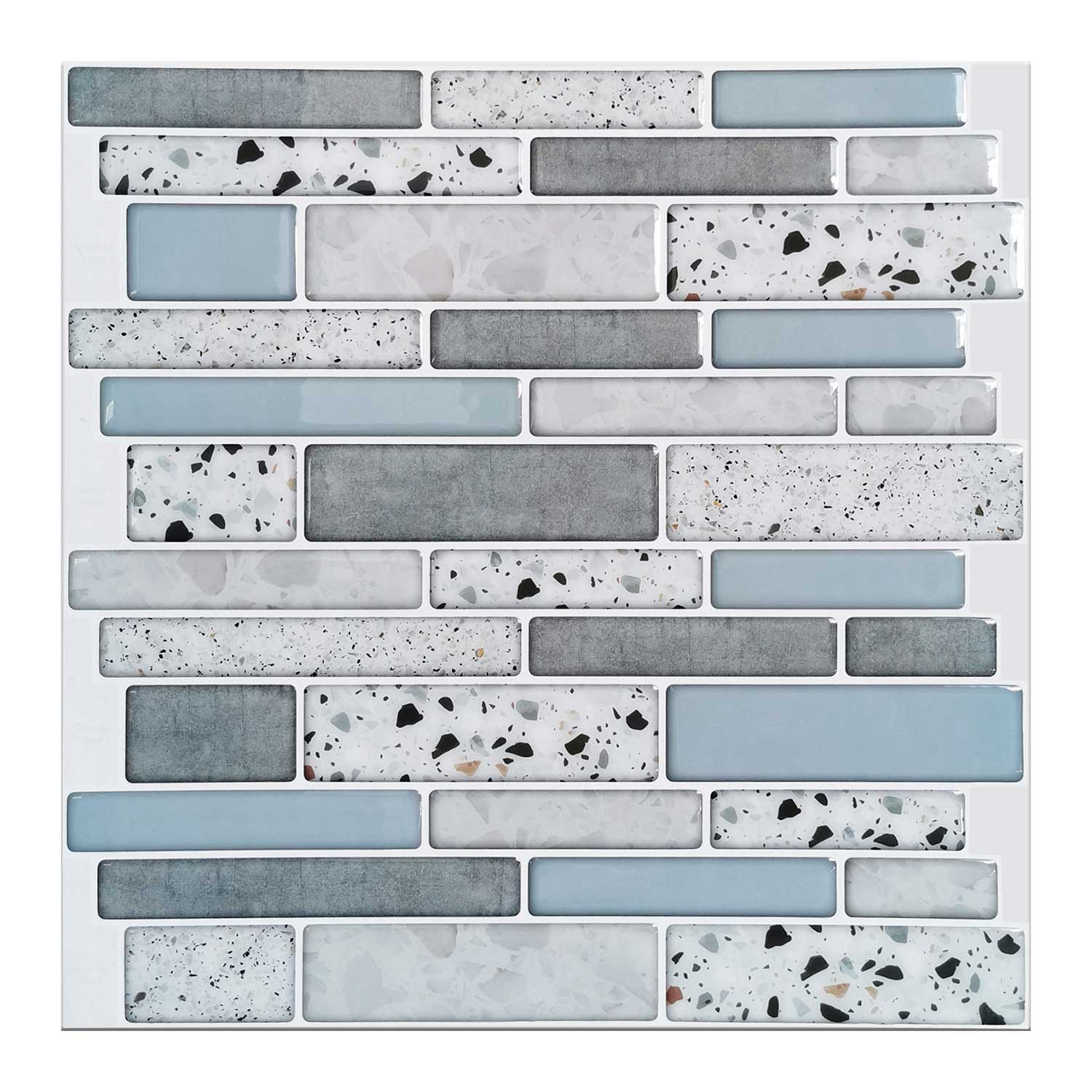 Art3d Marble Look Peel and Stick Subway Tile (Thicker Design) - White