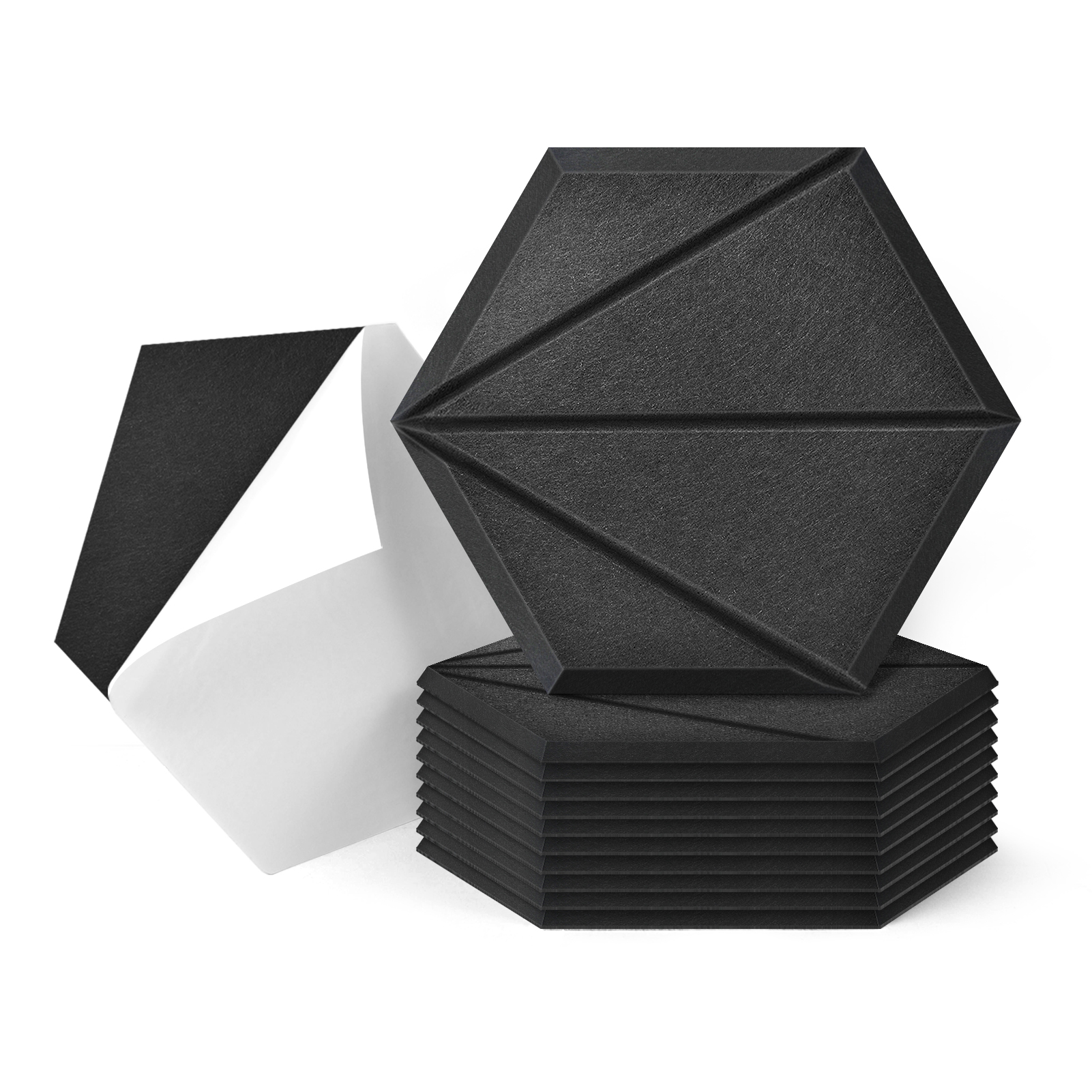 Hexagonal Self-adhesive Acoustic Panels Sound Absorbing Soundproof