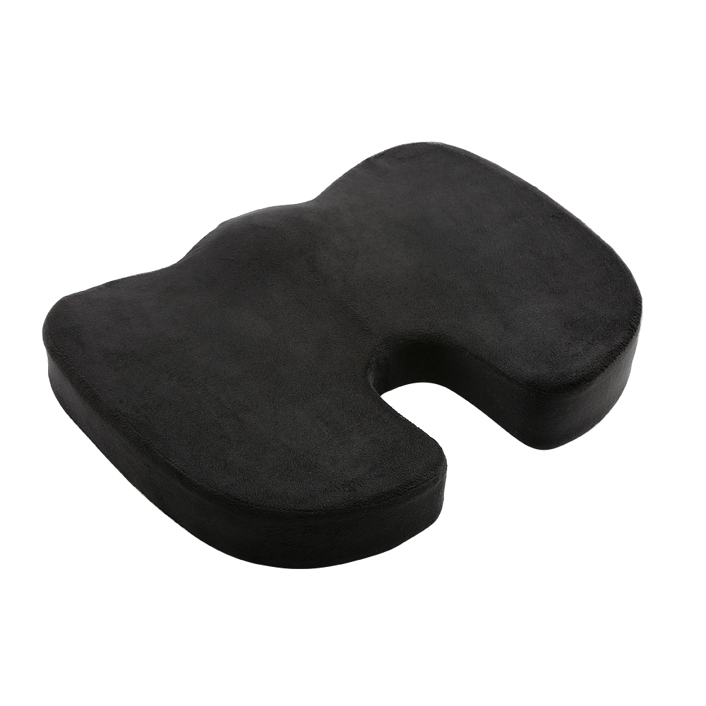 Memory Foam Hemorrhoid Tailbone Cushion Small Black Seat Cushion