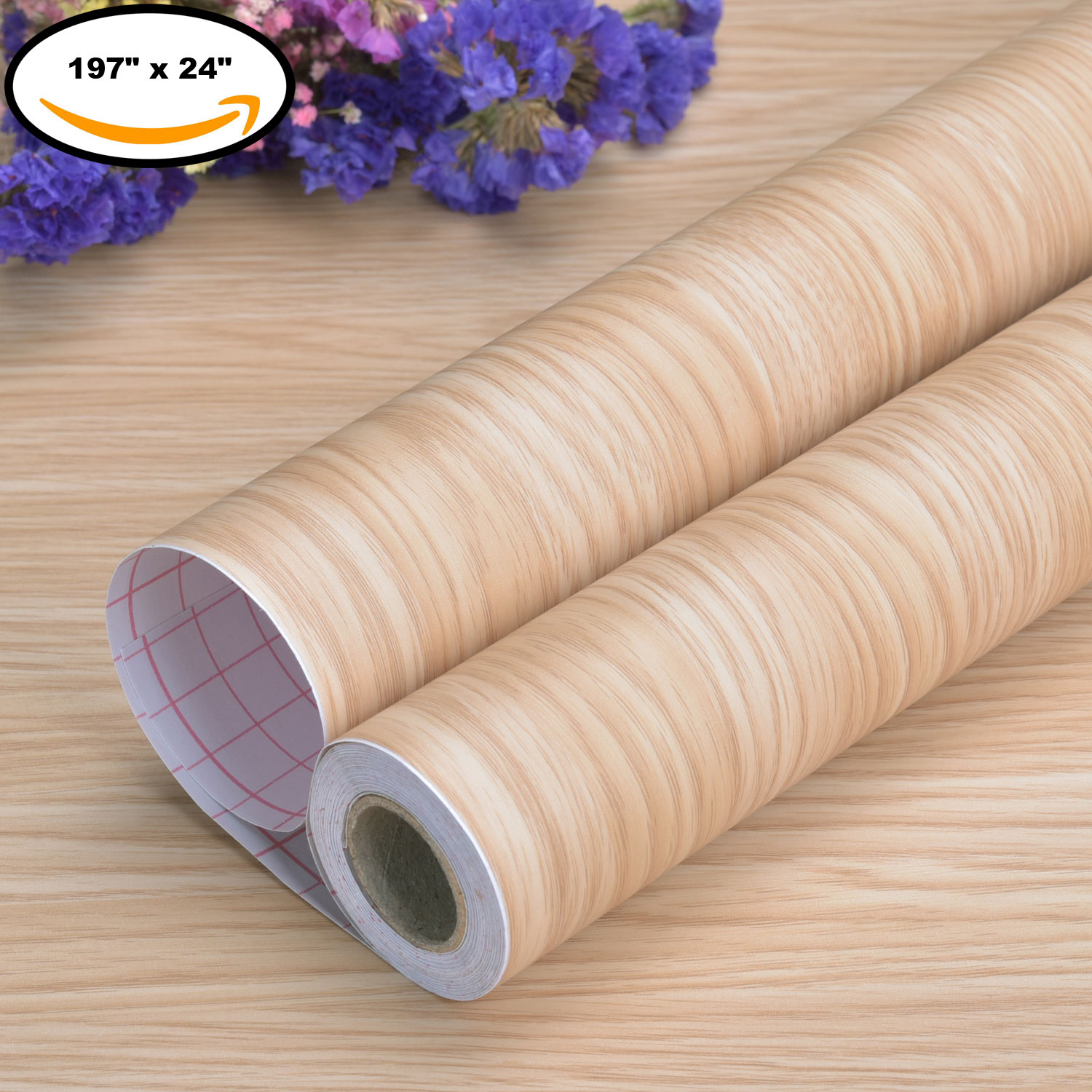 Art3d Peel and Stick Wallpaper Wood Wall Paper Self-Adhesive Contact Paper  197