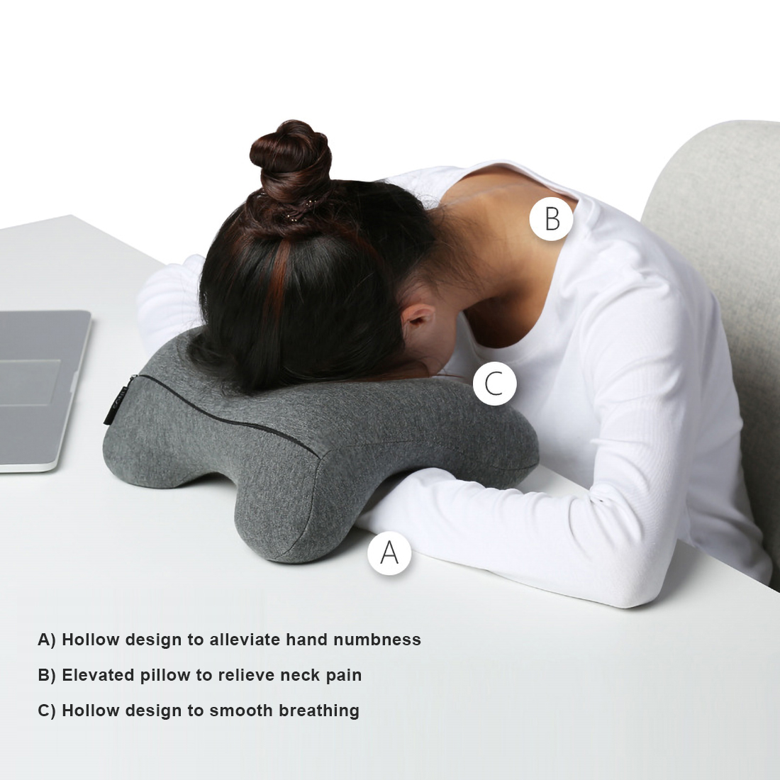 Neck Pillow Stand up Chair Neck Support Pillow Water -  in 2023