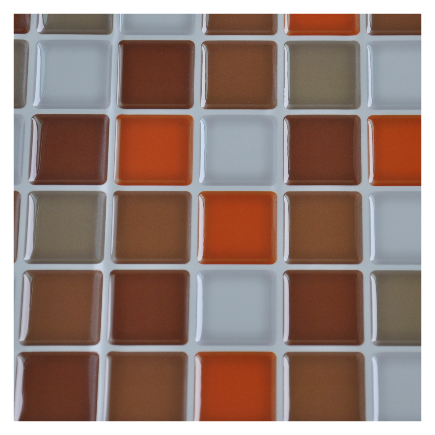 Self-adhesive Kitchen Backsplash Tile, 12'' x 12'' Set of 6