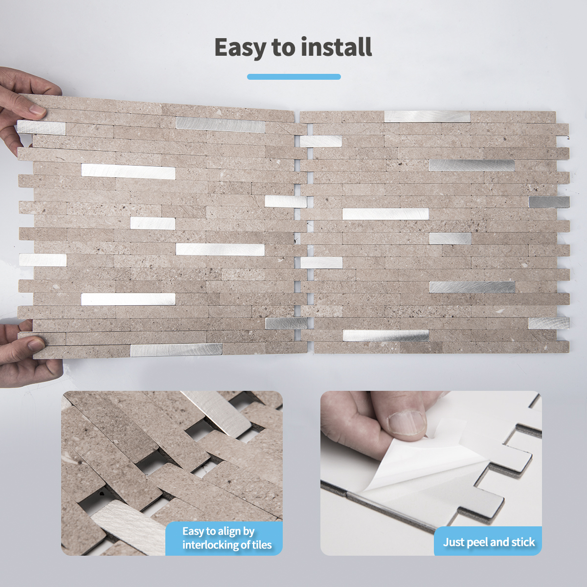 How to Install a Peel and Stick Tiles Backsplash – Step by step