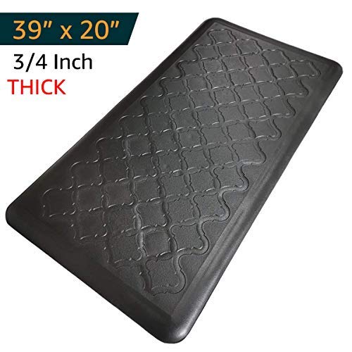 Anti Fatigue Mat - Cushioned 3/4 Inch Comfort Floor Mats for