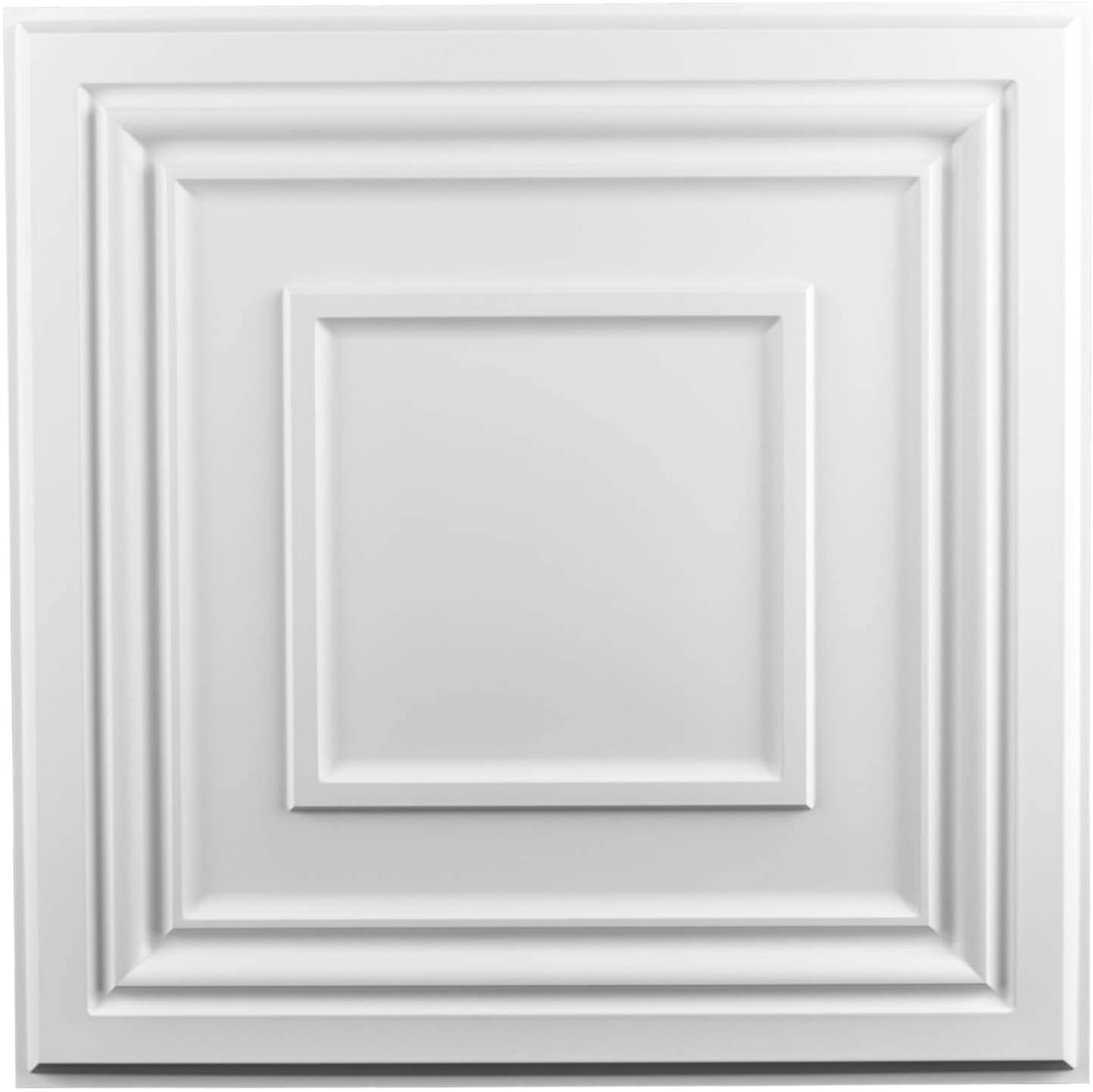 A10901P12 - Art3d Decorative Drop Ceiling Tile 2x2 Pack of 12pcs, Glue up Ceiling Panel Square Relief