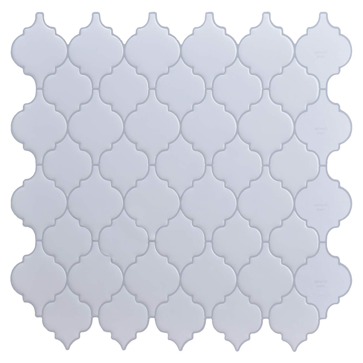 Art3d 10 Sheets Peel and Stick Tile Backsplash for Kitchen White Arabesque Backsplash Tile