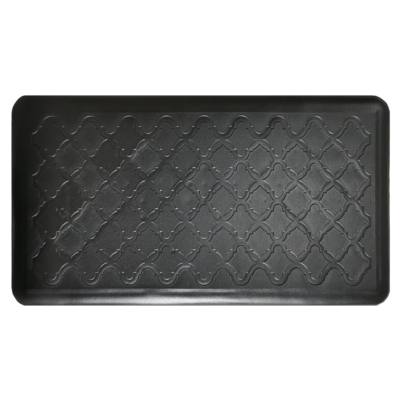 Art3d Black 17 in. x 28 in. Anti-Fatigue Kitchen Mat Non-Slip Foam Comfort  Mats for Standing Desk Office or Laundry Floor Y12hd001BK - The Home Depot