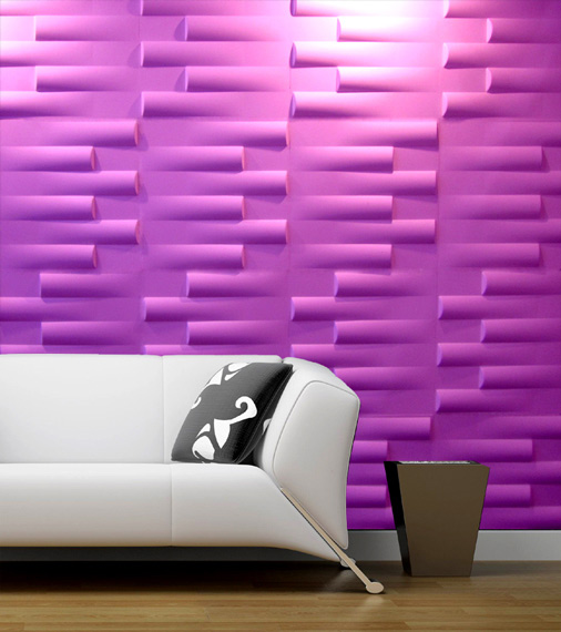 3D PVC Wall Décor for Living Design Idea