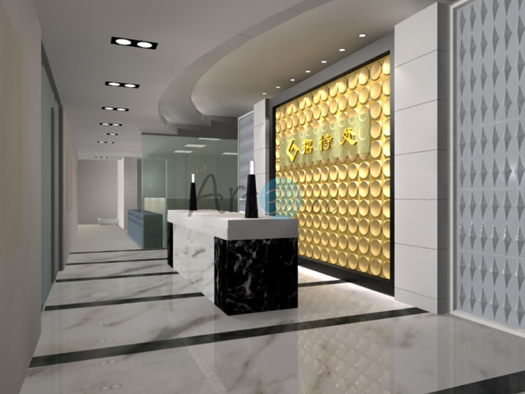 3D Surface PVC Plate For Reception Wall