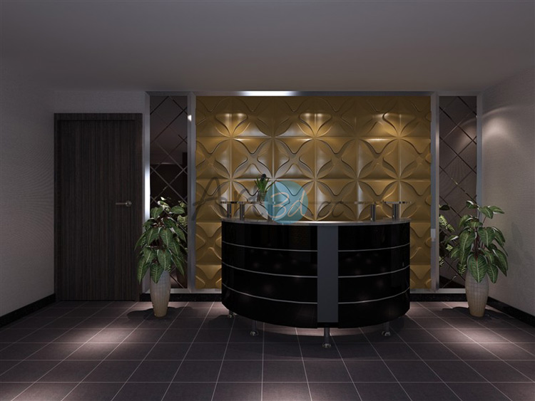 3D Textured Wall Cladding-For Company Reception Wall