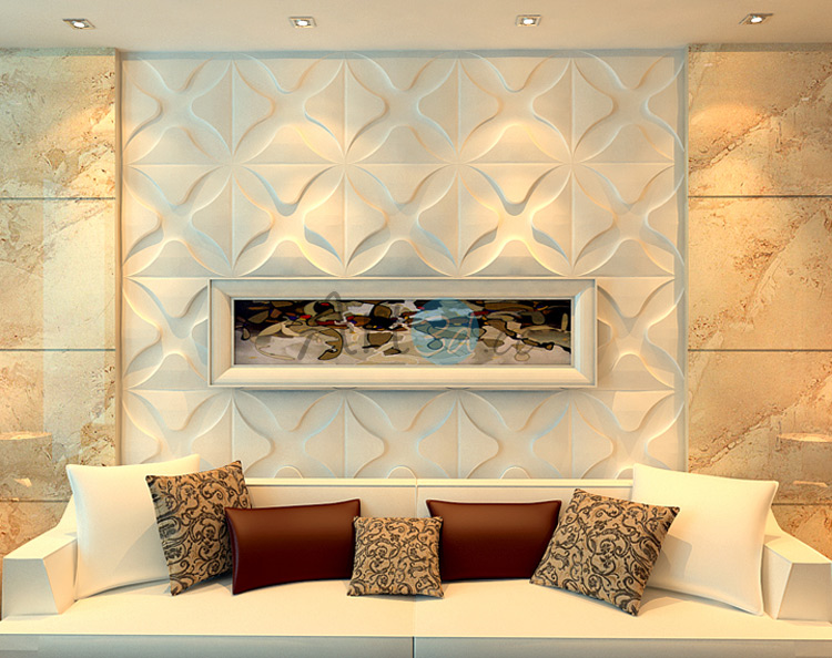 3D Textured Wall Cladding For Living Room 2