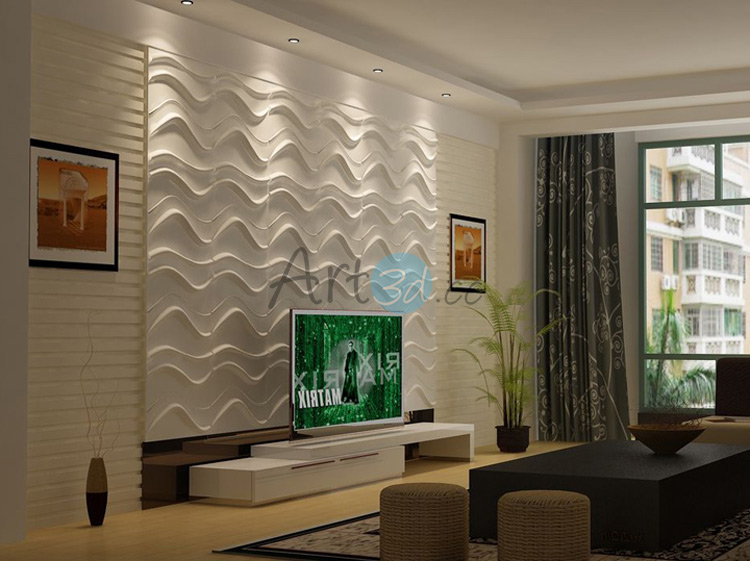 3D Textured Wall Panel for Living Room Home Decor