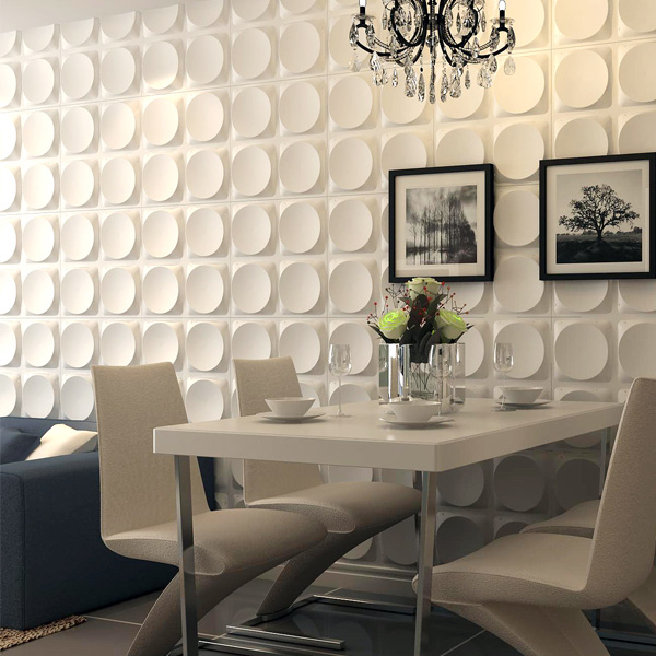 Art3d® Decorative 3D Wall Panels PVC Diamond Design Black Silver Wall Pack  of 12 Tiles Cover 25 Sq Ft. 