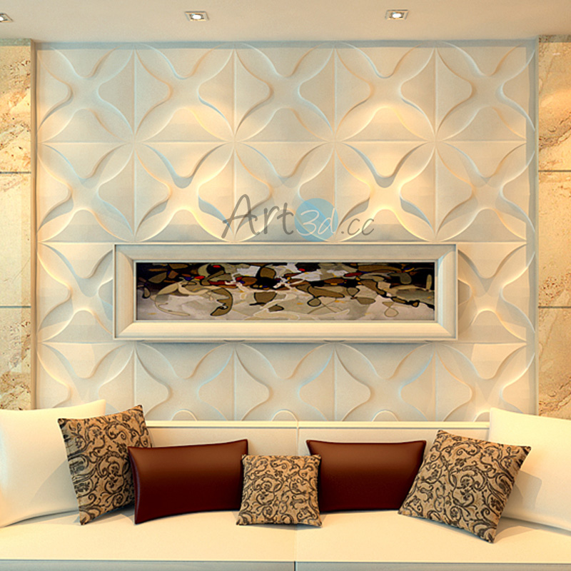 3D Textured Wall Cladding Decorative Wall Panel 12 Pics 3