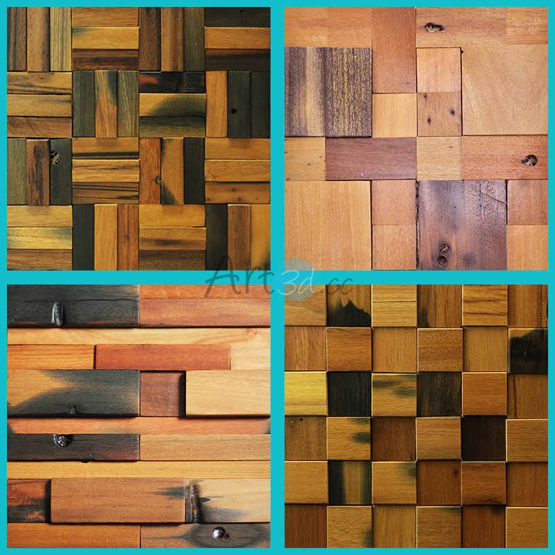 Reclaimed Wood Wall Tile Samples A15901 Reclaimed Wood Wall Tile Sample 30 30cm