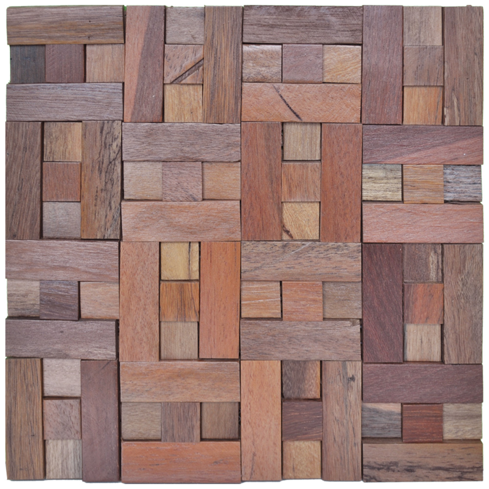 Ancient Boat Wood Mosaic Decorative Wood Panels 10.66 Sq.Ft