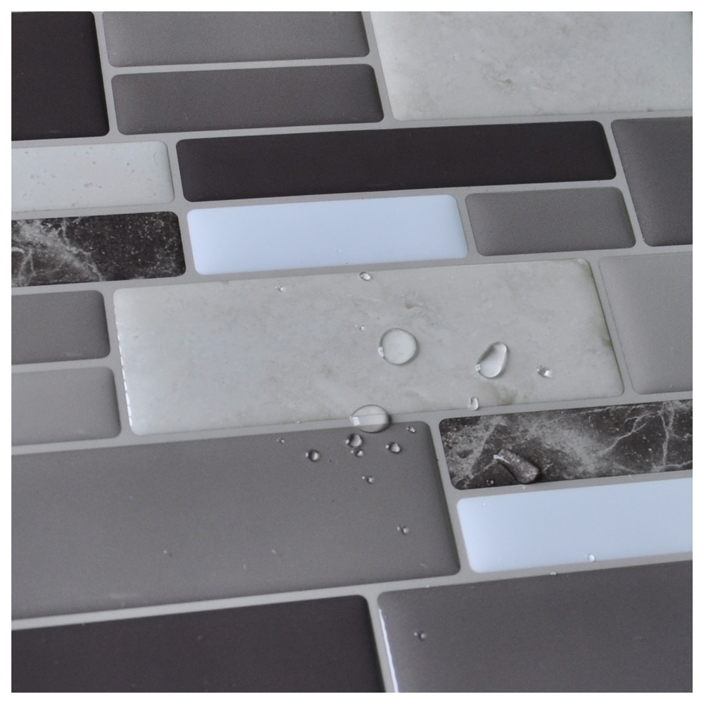 Peel-n-Stick Tile Backsplash Bathroom Wall Tiles
