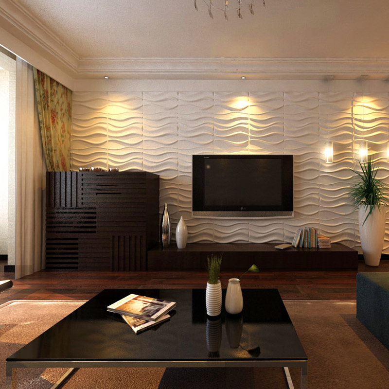 wavy textured wall panels