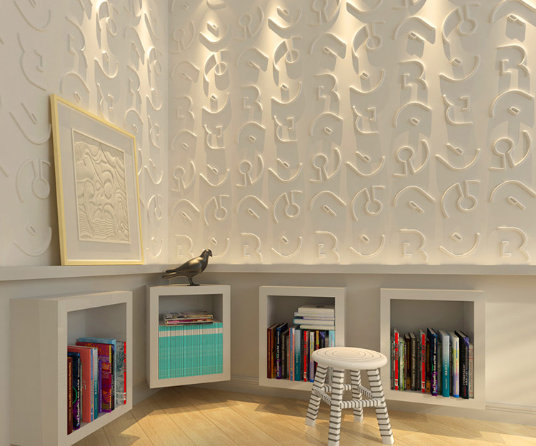 ThreeDwall Paintable Textured Paneling 1 Box 12 Panels 32 Sq.Ft