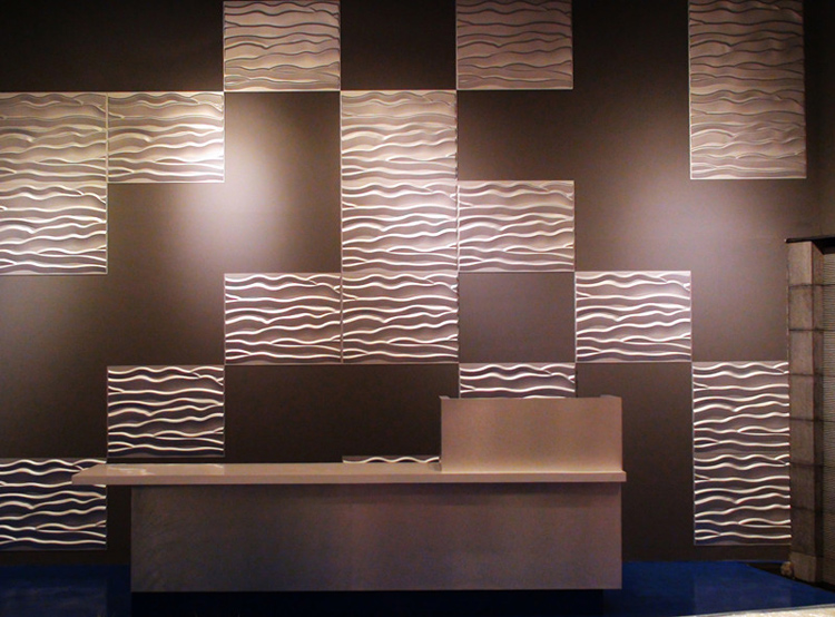 3D Textured Wainscoting