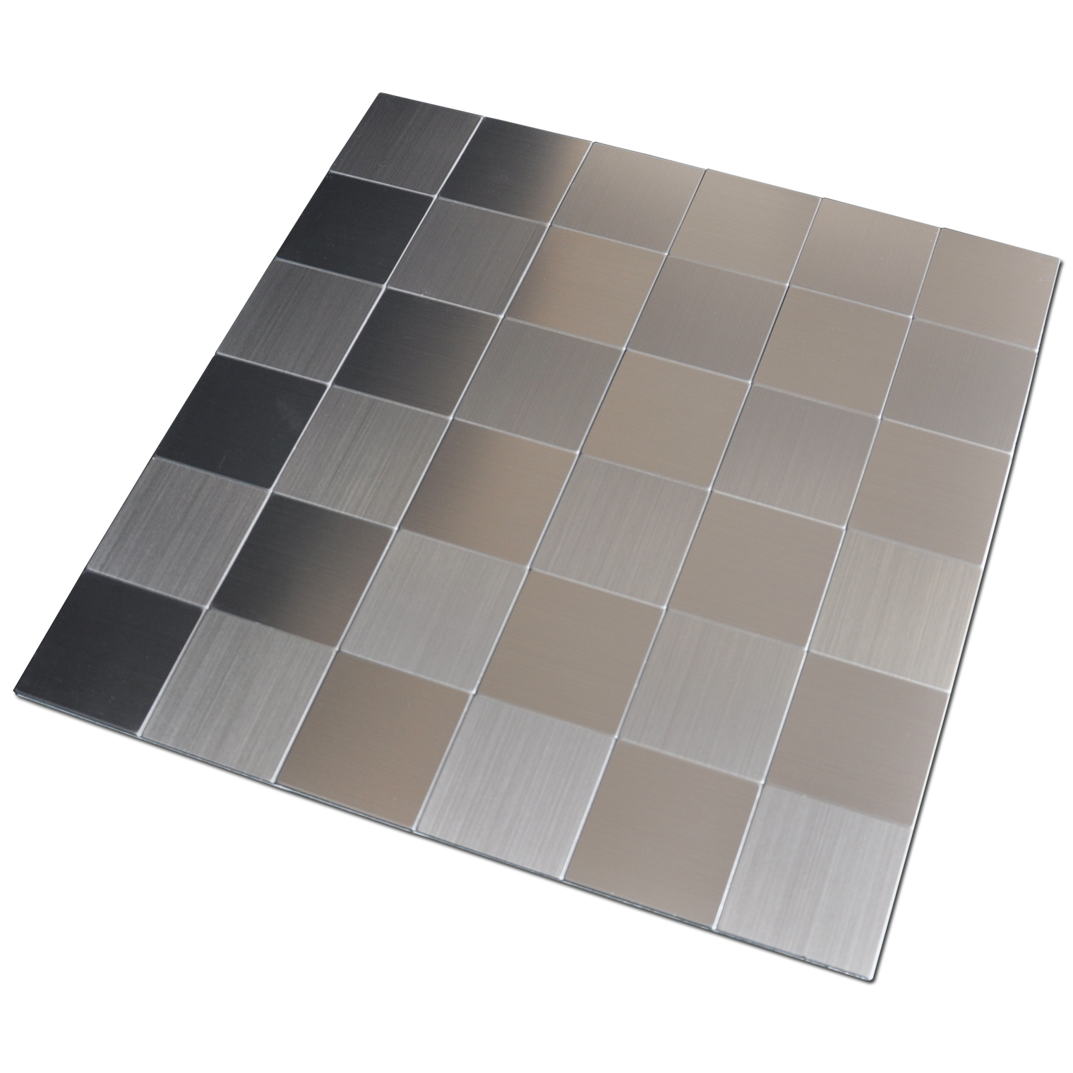 Self-adhesive Metal Tiles 10 Pcs Stainless Peel N Stick Backsplashes Peel N Stick Stainless Steel
